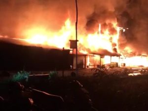 Pasar Mahalona Towuti Luwu Timur Terbakar