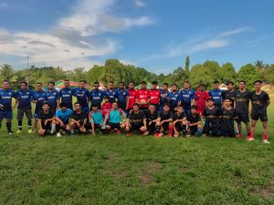 Gaswo Legend Jamu Jurnalis FC di Lapangan Gaswo