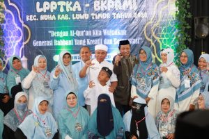 Hadir Wisuda Santri TPA/TPQ Nuha, Bupati Budiman Bahagia