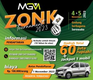 Turnamen Zonk MGM Berhadiah Mobil dan Uang Puluhan Juta, Buruan Daftar!