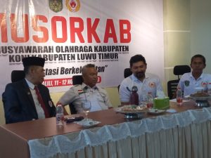 Bupati dan Wabup Luwu Timur Hadir Musorkab KONI Luwu Timur, Agus Melas Menuju Aklamasi