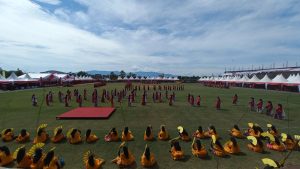 756 Pelajar Tampilkan Tarian Etnis Luwu di HJL-ke756 dan HPRL ke-78 Luwu Timur