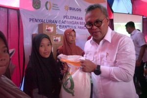 Bupati Luwu Timur Salurkan CPP Bantuan Pangan Beras