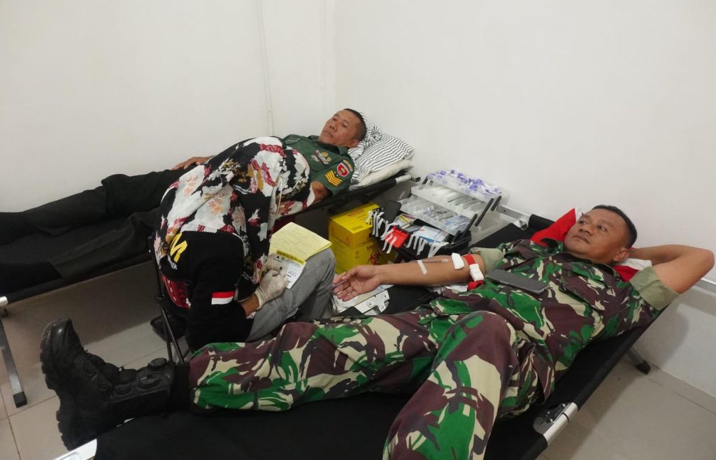 Kodim 1403 Palopo Donor Darah Bareng Polri dan ASN Luwu Timur