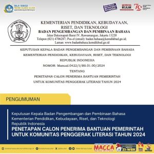 Kemendikbudristek RI Beri Bantuan ke Komunitas Penggerak Literasi Towuti