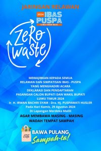 Deklarasi dan Pendaftaran IBAS-Puspa, Pendukung Diimbau Zero Waste, Bawa Pulang Ki Sampah Ta