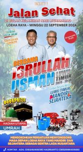 Daftar, Jalan Sehat Bersama Isrullah-Usman, Ada Hadiah Paket Umroh