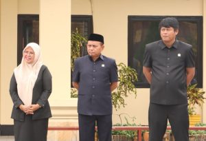 Tiga Pimpinan DPRD Kompak Apel Pagi di Polres Luwu Timur