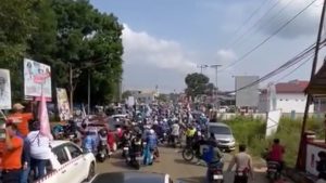 Kampanye Konsolidasi Masyarakat Biasa IBAS-Puspa Bikin Macet, Ketua Tim Herdinang: Mohon Maaf Masyarakat Luwu Timur