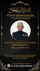 PT Citra Lampia Mandiri Sampaikan Turut Duka Cita Berpulangnya Mincara Malili