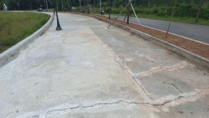 Pengunjung Soroti Kualitas Pekerjaan Lanjutan Bundaran Bumi Batara Guru Malili