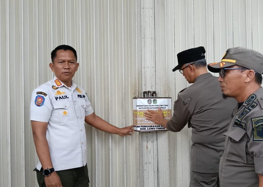 Pemkab Luwu Timur Segel Toko Ritel Tak Berizin