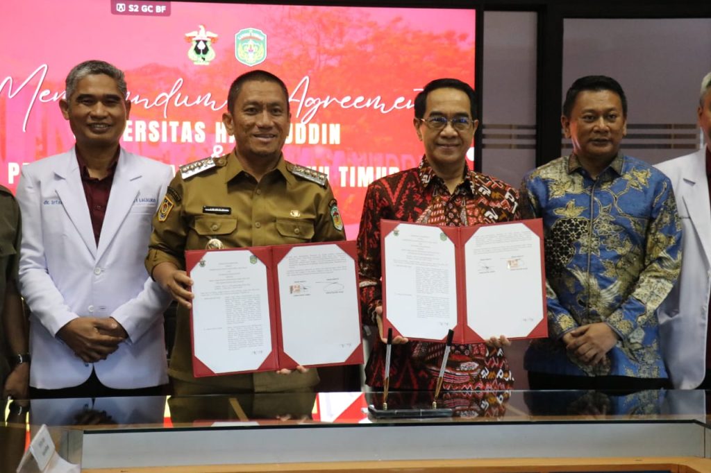 Pemkab Luwu Timur dan Unhas Teken MoU Perkuat Sektor Pendidikan dan Kesehatan