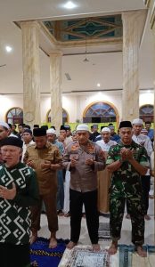 Kapolres, Bupati dan Forkopimda Salat Ghoib Gugurnya 3 Bhayangkara Polda Lampung