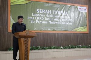 Penyerahan LHP-BPK, Ketua DPRD Luwu Timur Sambutan Wakili 6 Kabupaten di Sulsel