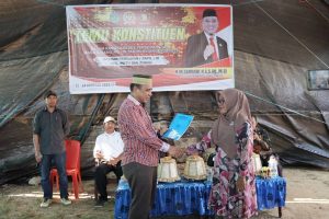 Reses Perseorangan Sarkawi A Hamid, Lagu Indonesia Raya dan Bangkitkan Nasionalisme Konstituen