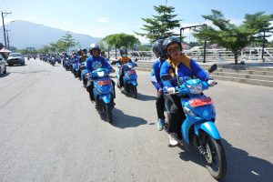 Pawai Motor Semarakkan HUT ke-18 IPeKB di Luwu Timur