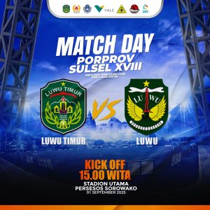 Play Off Porprov Sulsel, Perslutim Unggul 3 Gol Atas Luwu di Babak Pertama