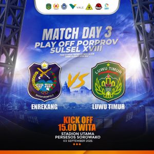Luwu Timur Harus Menang Lawan Enrekang Kalau Mau Tampil di Porprov Wajo-Bone