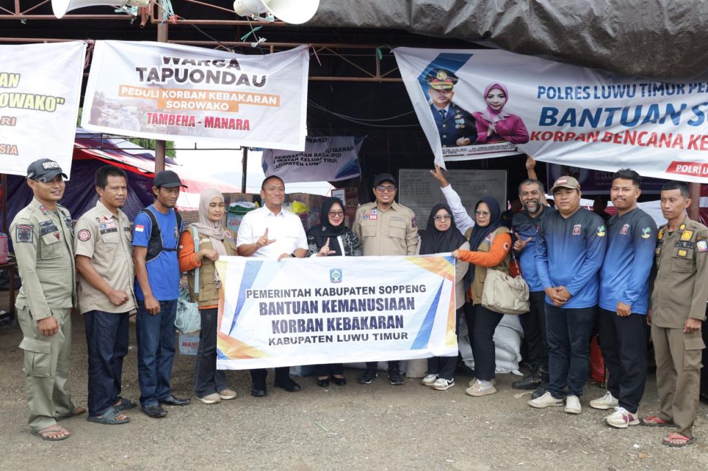 Bupati Soppeng Kirim Bantuan untuk Korban Kebakaran di Sorowako, Bupati Irwan Bachri Syam: Ini Berkah