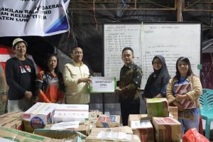OPD Pemkab Luwu Timur dan Komunitas Sosial Salurkan Bantuan Kebakaran Sorowako