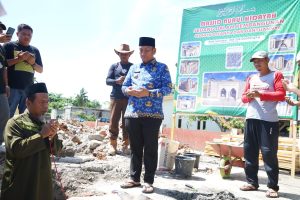 Bupati Luwu Timur Mulai Pembangunan Masjid Nurul Hidayah Puncak Indah yang Baru