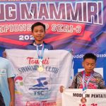 Firmansyah Sabir Atlet Binaan Towuti Swimming Club Sabet Medali Emas Kejuaraan Anging Mamiri Championship Seri 3