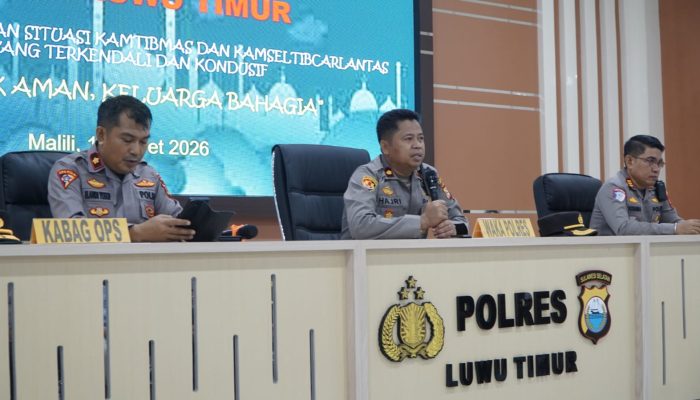 Polres Luwu Timur Gelar Latihan Jelang Ops Ketupat 2026