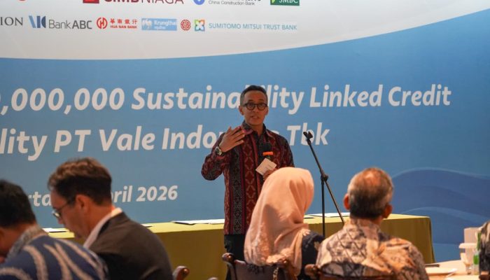 Perkuat Strategi Keuangan Berkelanjutan, PT Vale Raih Fasilitas Pinjaman Sindikasi Berbasis ESG Senilai US$ 750 Juta