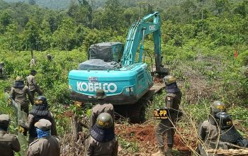 Diawali Protes, Land Clearing Lahan PSN PT IHIP di Lampia Berujung Kondusif