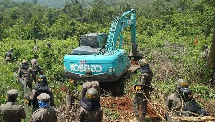 Diawali Protes, Land Clearing Lahan PSN PT IHIP di Lampia Berujung Kondusif