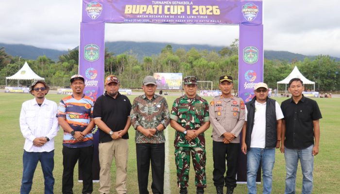 Bupati Cup I 2026 Bergulir, Sekda Luwu Timur: Sepakbola Menyatukan Perbedaan