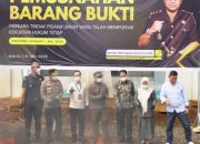Sekda Ramadhan Pirade Musnahkan Sabu dan Obat THD di Kejari Luwu Timur