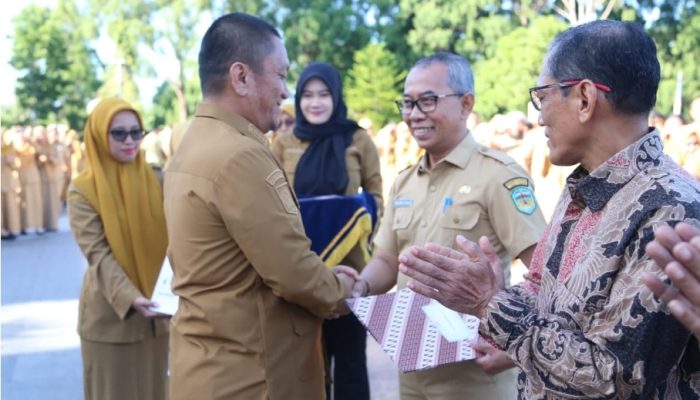 Serahkan SK Purnabakti Bahri Suli dan Dokter Adnan Pensiun, Bupati Luwu Timur: Terima Kasih Pak