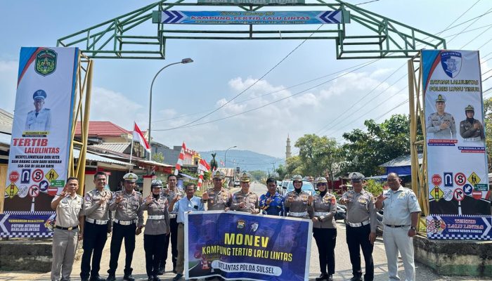 Dirlantas Polda Sulsel Monev Kampung Tertib Lalu Lintas di Puncak Indah, Program Jangan Berhenti di Seremonial