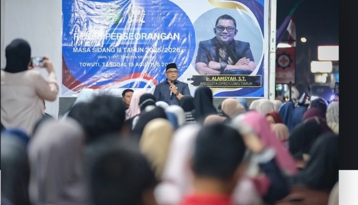 Reses di Langkea Raya, Alamsyah Sampaikan Rp 10 Miliar untuk Lanjutan RS Towuti
