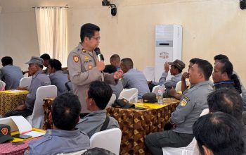 Wakapolres Luwu Timur Kompol Hajriadi Minta Satlinmas Perkuat Deteksi Dini Gangguan Kamtibmas