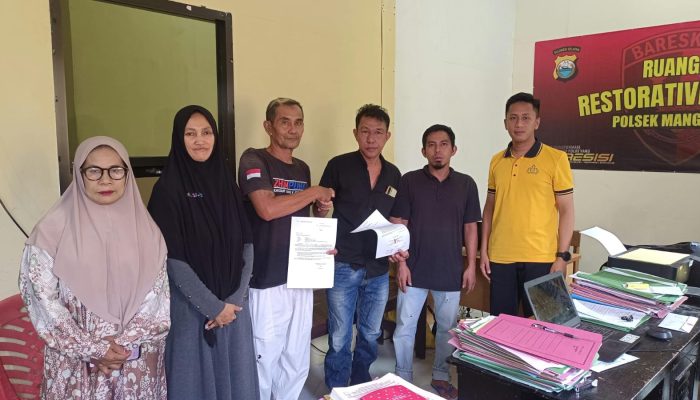 Polsek Mangkutana Fasilitasi Restoratif Justice Kasus Penganiayaan, Terlapor Ganti Biaya Pengobatan Korban