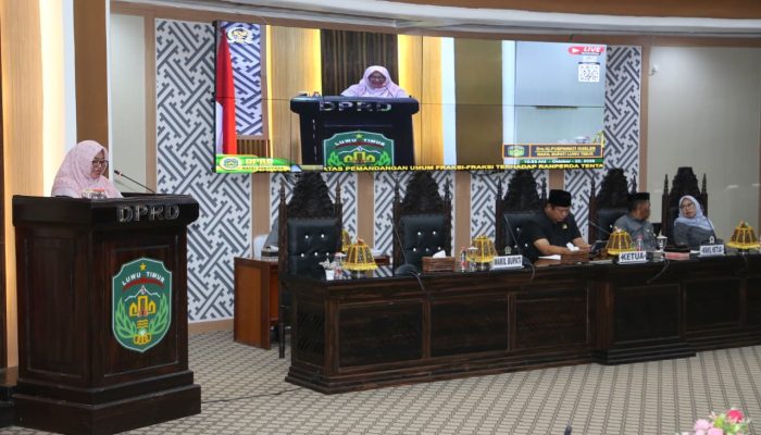 Pandangan Umum Lima Fraksi soal Ranperda APBD 2027 Dijawab Wabup Luwu Timur