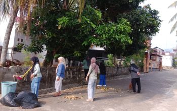 Pemdes Puncak Indah Gelar Kerja Bakti Rutin Bersih Desa Persiapan Penilaian Adipura