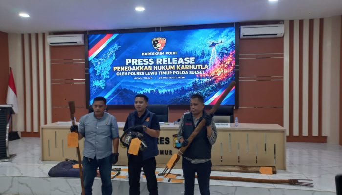 Polres Luwu Timur Selidiki Dugaan Pembukaan Lahan dengan Cara Dibakar di Nickel Hill
