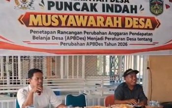 Musyawarah Desa Puncak Indah Luwu Timur Bahas Perubahan APBDesa 2026, Pendapatan Naik